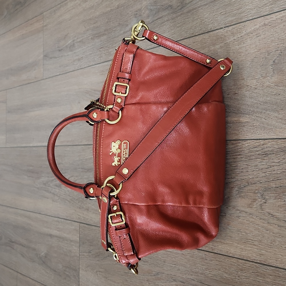 Coach Orange Madison Sophia Satchel